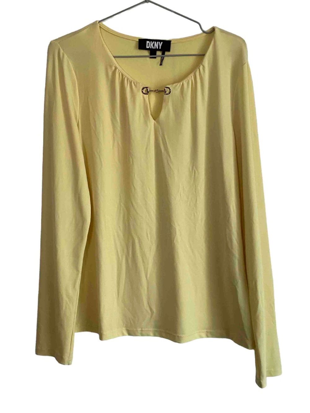 DKNY Yellow long sleeve top